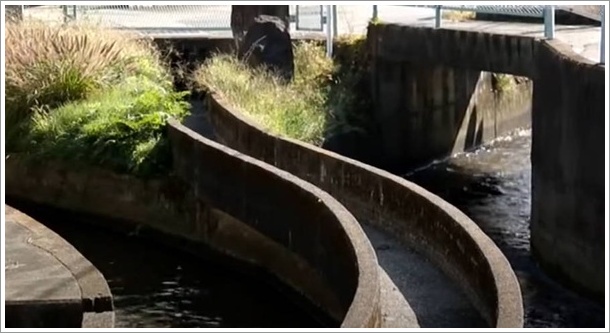 立体交差の分水1