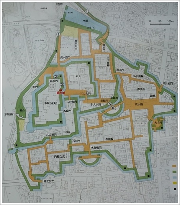 前橋城の跡復元図