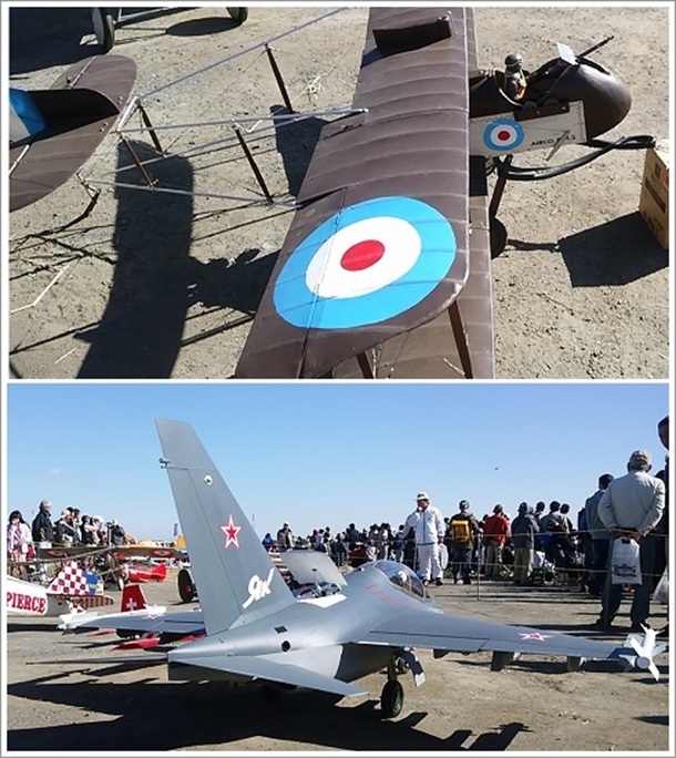 二枚羽の旧軍用機&ジェット機