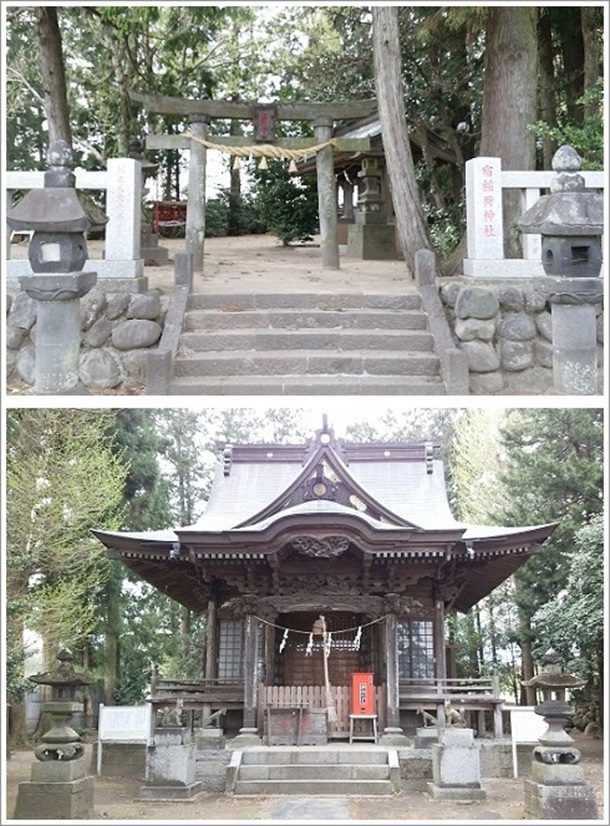 田園地帯にたたずむ宿稲荷神社