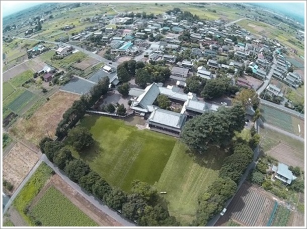 中島知久平邸の空撮画像