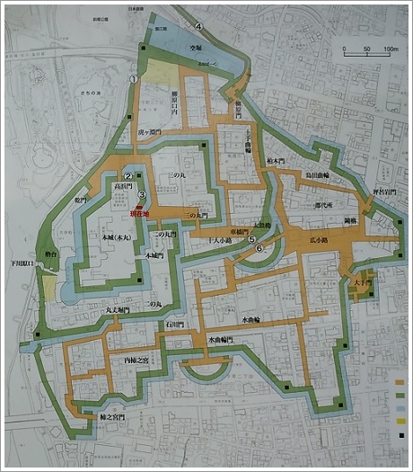 前橋城の跡復元図